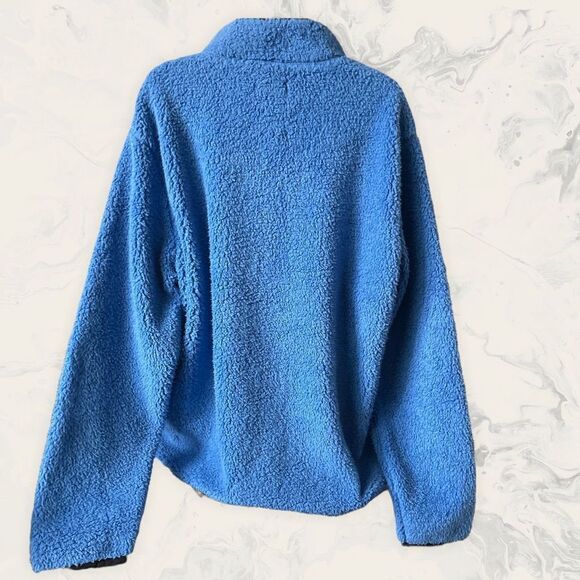 NWT Abound Men’s Nordstrom Faux Shearling Fleece Full Zip Jacket - Size XL - Blu - Picture 2 of 3